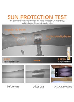 آي بي سي سي سي أن دي سي SPF 30 مرطب شفاه واقي من الشمس ، نباتي وخالي من القسوة واسع الطيف للعناية بالشفاه UVA / UVB مع الصبار وفيتامين E لشفاه رطبة الموز  - Image 5