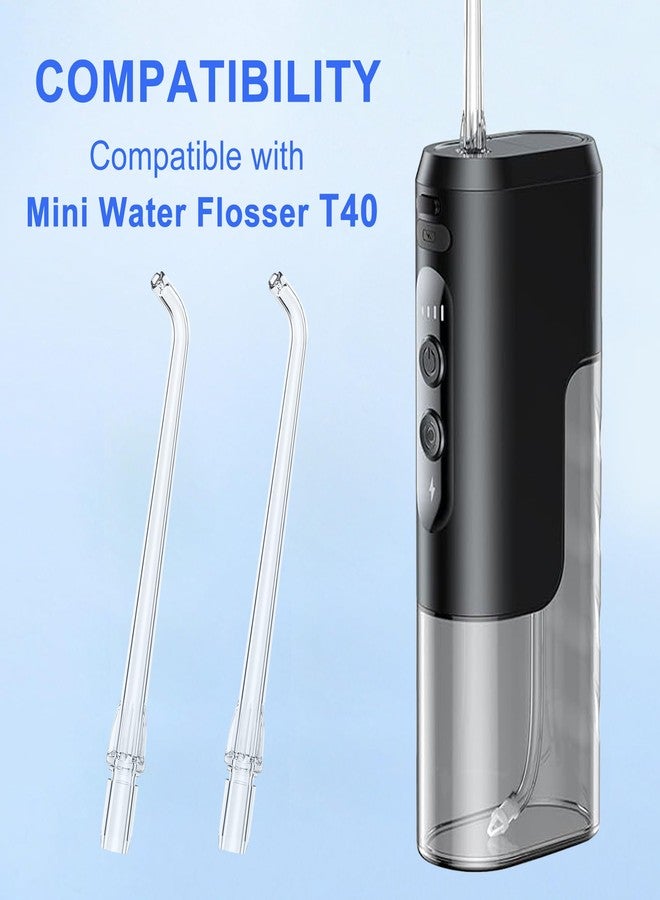 FUNSEE Replacement Tips for COSLUS Mini Water Flosser, Water Flosser Replacement Tips Oral Irrigator Jet Tip Only Compatible COSLUS Mini T40 Water Flosser - Image 2