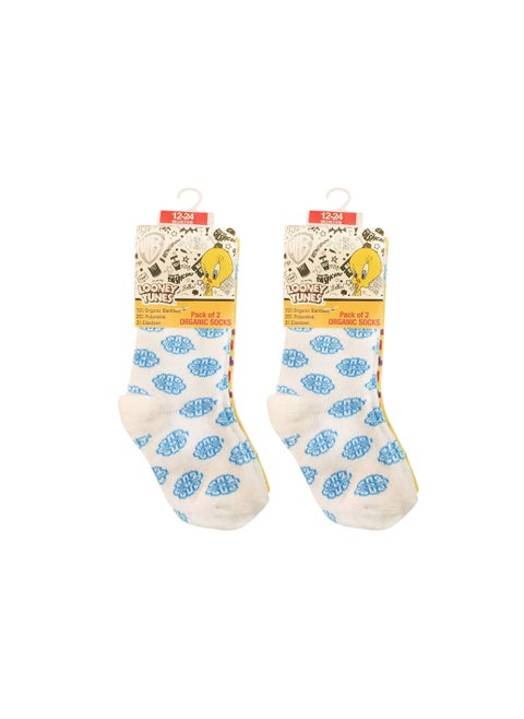 Warner Bros Tweety Sock, Printed, 12 - 24 Months, Set Of 4