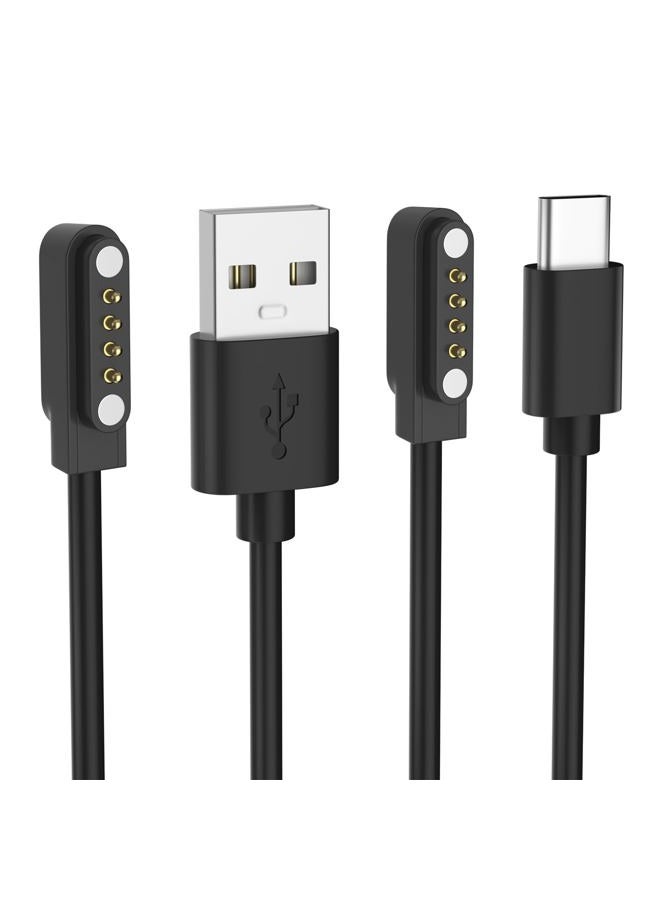 Gamorek Charger for PLAUD Note AI Voice Recorder, Replacement USB-A/C Charging Cable Cord for PLAUD Note Pro(3.3ft/1m) - Image 1