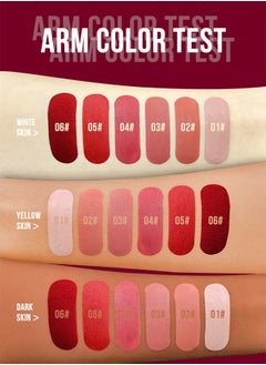 Smile Matte Liquid Lipstick Long Lasting Up To 16 Hours,Nude Velvet Lip Gloss Lip Stain Can Let Your Lip Look Fuller(#03)  - Image 5
