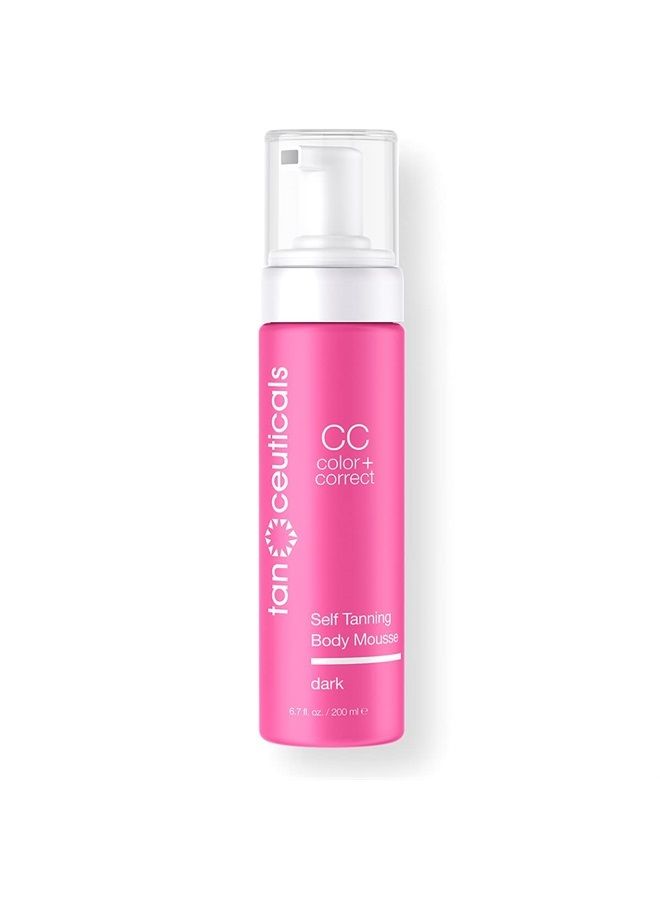 Tanceuticals Self Tanning Mousse - Healthy Ingredients and Fresh Coconut Scent Gives Instant, Long-Lasting Sunless Tan - Self Tanner in Dark Shade - 6.7 oz - Image 1