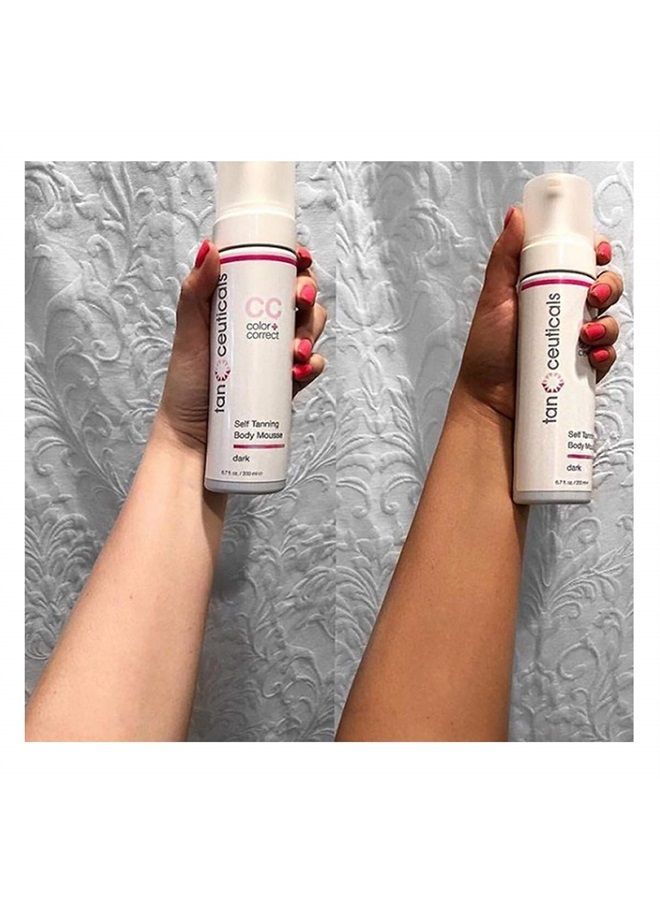 Tanceuticals Self Tanning Mousse - Healthy Ingredients and Fresh Coconut Scent Gives Instant, Long-Lasting Sunless Tan - Self Tanner in Dark Shade - 6.7 oz - Image 3
