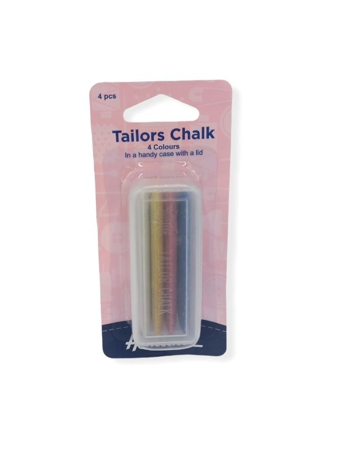 Hemline 4  Pieces Rectangle Shaped Tailors Chalk In a Plastic Handy Case With a Lid - Image 3