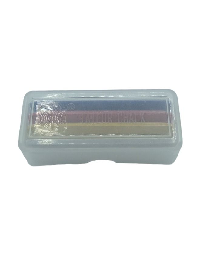 Hemline 4  Pieces Rectangle Shaped Tailors Chalk In a Plastic Handy Case With a Lid - Image 4