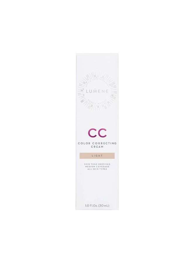 Lumene Color Correcting CC Cream - Medium Coverage Lightweight Foundation - Redness Reducing CC Cream Foundation for Even Skin Tone + Naturally Glowing Skin - Light (1 fl oz) - Image 2