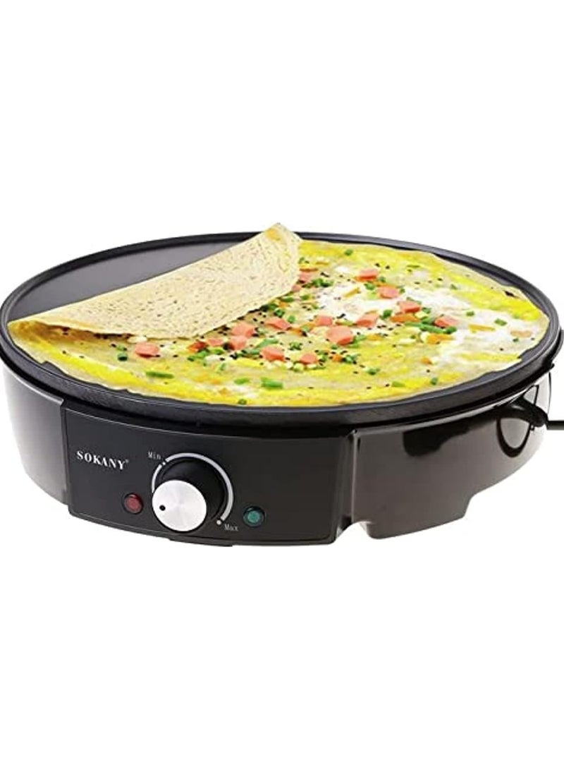 sokany Crepe, pizza and grill machine from Sukani, 1000 watts, SK-BBQ-842 - Image 5