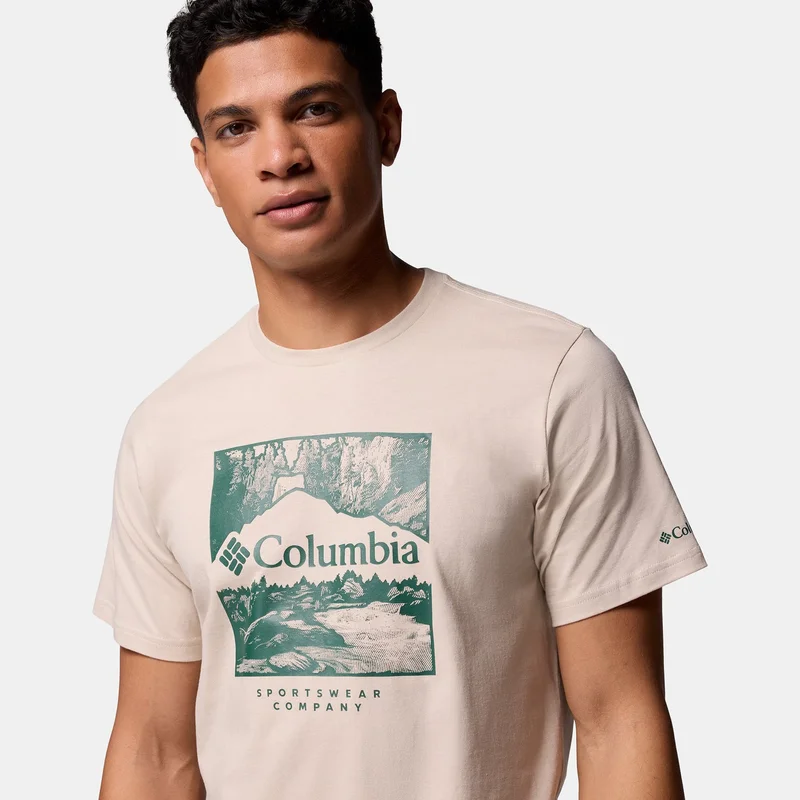 Columbia Beige Men’s CSC Graphic T-Shirt for Men | Best Price UAE