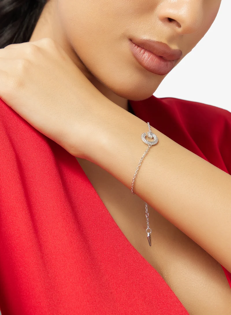 GUESS G Crystal Logo Bracelet