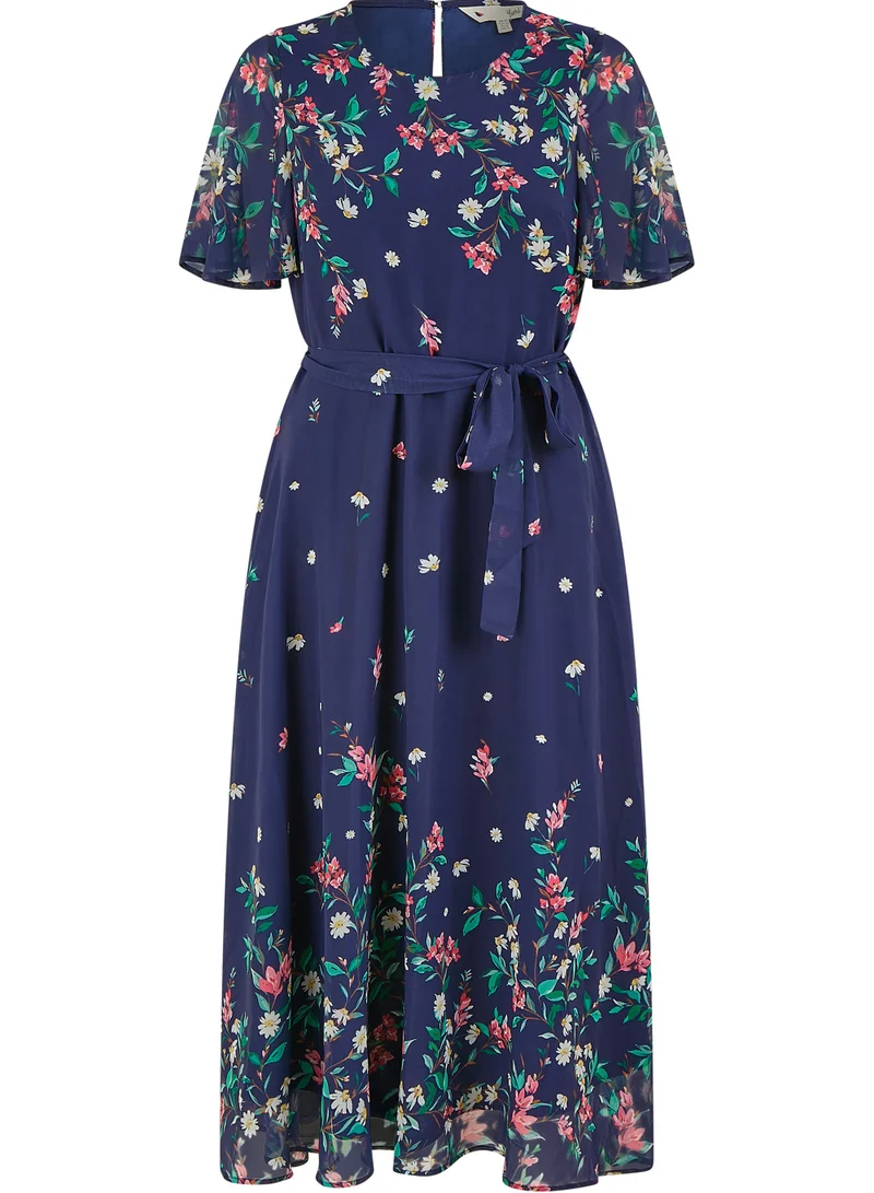 Yumi Floral Chiffon Dress