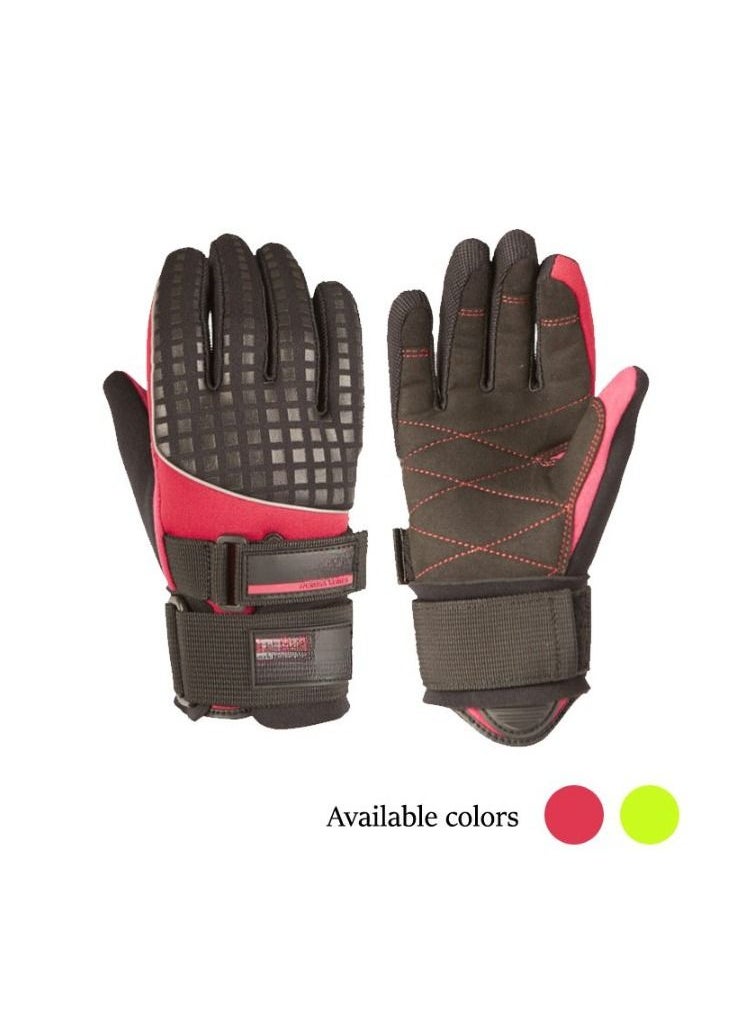 Seven Seas - High Performance Waterski Gloves Cross Collection Lime - Image 1