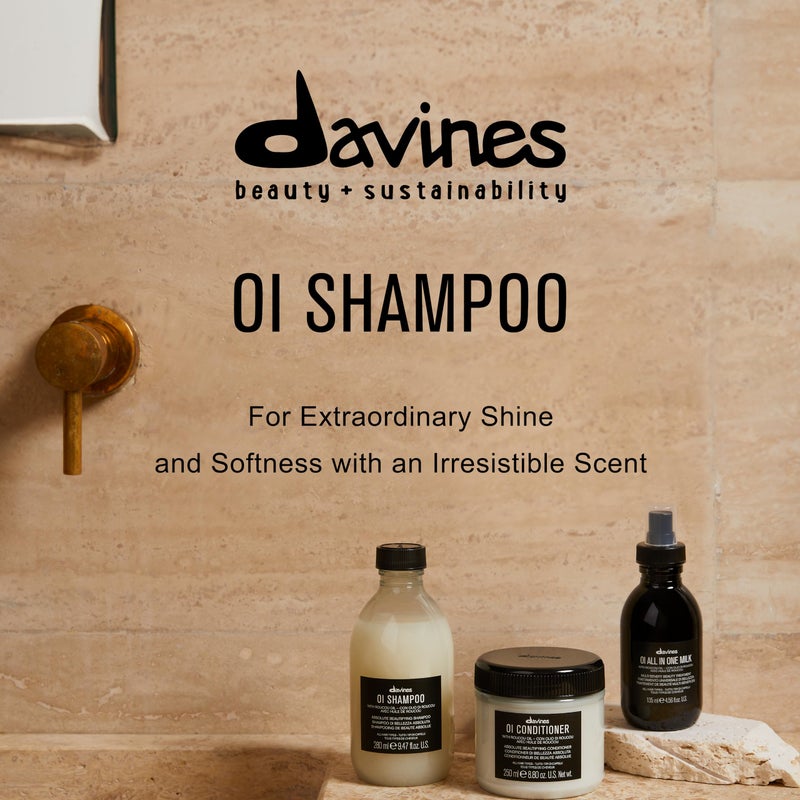 Davines OI Shampoo | Nourishing Shampoo for All Hair Types | Shine, Volume, and Silky-Smooth Hair Everyday | 9.47 Fl Oz - Image 2