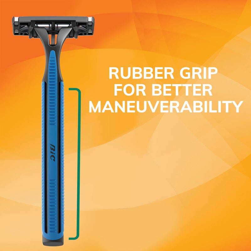 BIC Sensitive 2 Disposable Razors for Men With 2 Blades for Sensitive Skin, 18 Count Value Pack of Shaving Razors - Image 5