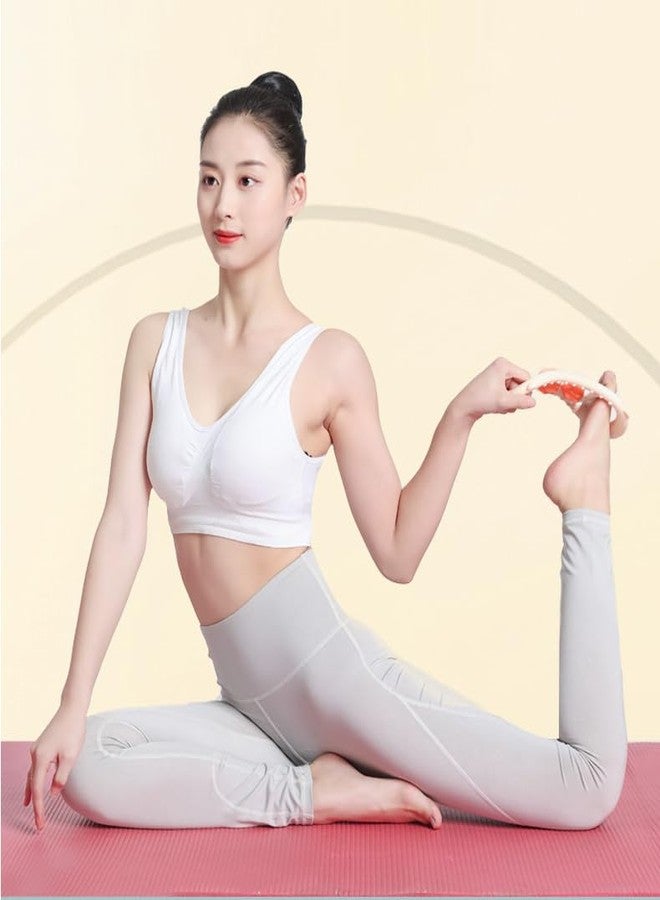 Dayalu 2 Pcs Yoga Ring Set | Sturdy Plastic Magic Wheel Roller Equipment for Stetching & Support, Massage, Fitness Training & Home Gym Exercise | Pilates & Flexibility Sports Training Workout Accessories - Image 4