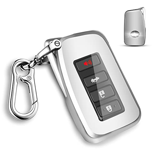 QBUC for Lexus Key fob Cover, TPU Car Key Case Protector with Keychain Compatible with Lexus 2014-Up RX is ES GS LS NX RS GX LX RC LC - Image 1