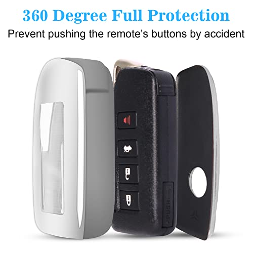 QBUC for Lexus Key fob Cover, TPU Car Key Case Protector with Keychain Compatible with Lexus 2014-Up RX is ES GS LS NX RS GX LX RC LC - Image 5