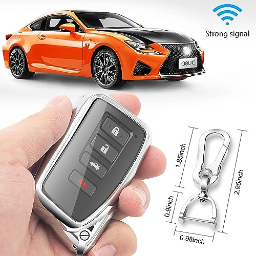 QBUC for Lexus Key fob Cover, TPU Car Key Case Protector with Keychain Compatible with Lexus 2014-Up RX is ES GS LS NX RS GX LX RC LC - Image 4