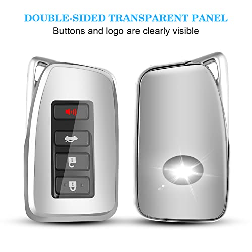 QBUC for Lexus Key fob Cover, TPU Car Key Case Protector with Keychain Compatible with Lexus 2014-Up RX is ES GS LS NX RS GX LX RC LC - Image 3