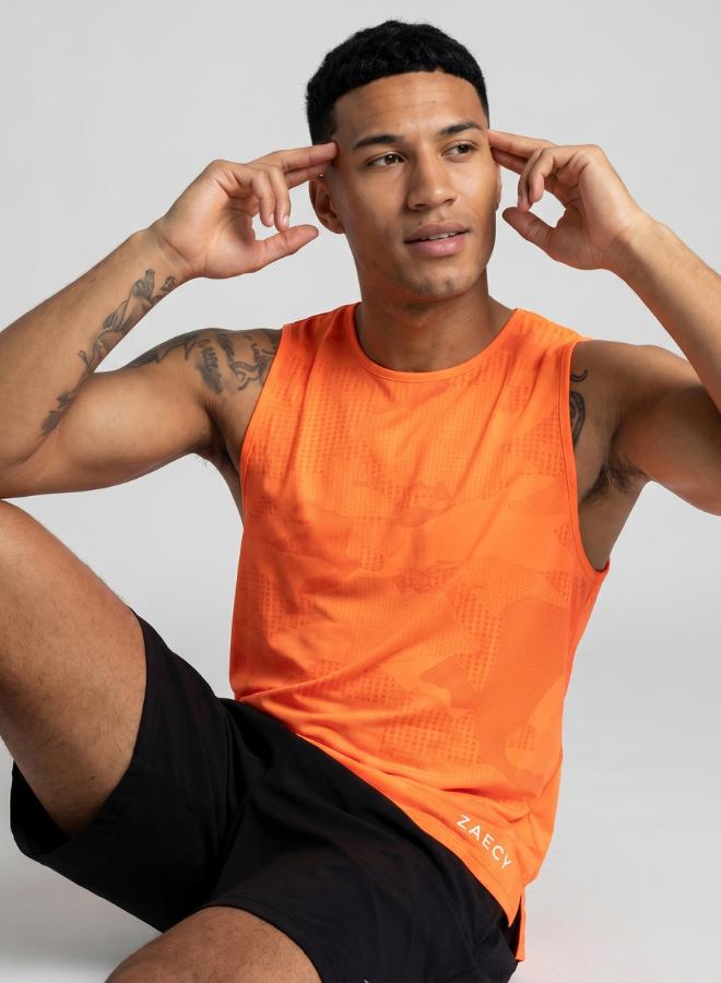 ZAECY Men's Jacquard Tank Top - Image 5