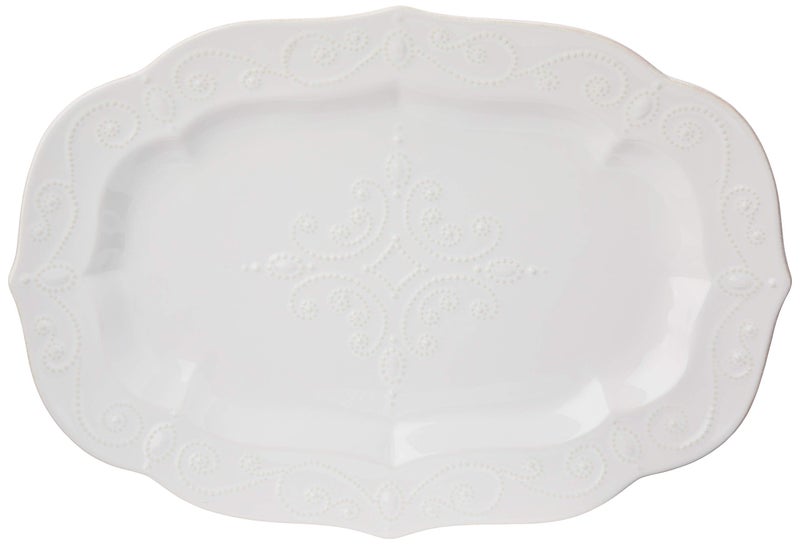 Lenox Serveware, Lenox French Perle White Serving Platter, Oval Shape, 18.5-Inch, Stoneware, Dishwasher Safe, Turkey Platter for Thanksgiving, Winter Hosting, Christmas Serving (White, 1 Piece) - Image 5