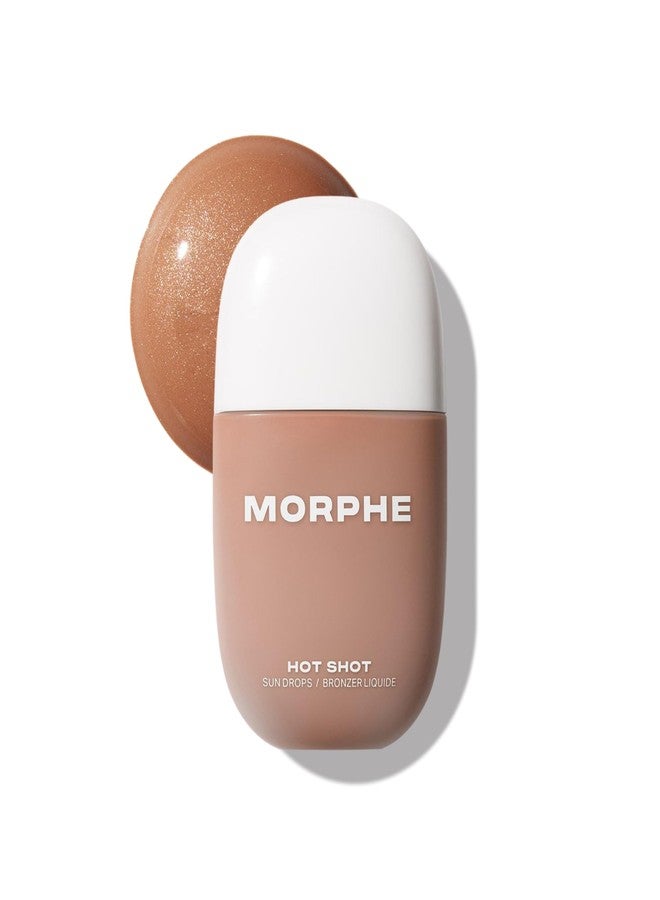 Morphe Hot Shot Sun Bronzing Drops - Waterweight Liquid Bronzer Drops with Niacinamide for Glowing Skin, Hydration & a Natural Radiant Finish - Bronze Bombshell (1 Fl Oz) - Image 1
