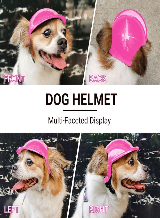 Billionchains Small Dog Helmet with Ear Holes - Adjustable, Lightweight, Hard Black Pet Helmet for Outdoor Activities/Motorcycle/Bike - Image 5