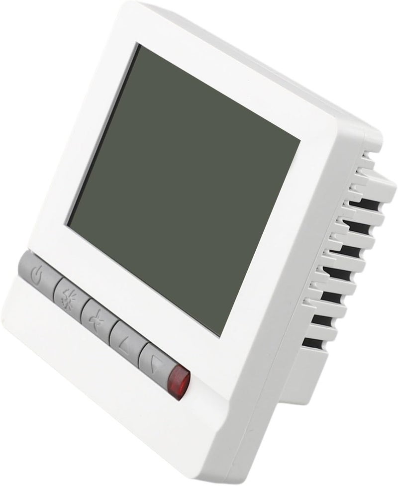 استخدام خفيف وثقيل منظم حرارة رقمي لمكيف الهواء مع شاشة LCD كبيرة وتحكم عالي الدقة في درجة الحرارة، أبيض تصميم عالمي عملي مخزون احتياطي بضائع جاهزة تم توريدها حديثاً للمستودع فك متكرر لا يتشوه - Image 1
