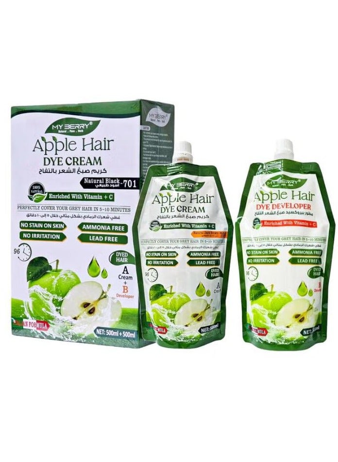 ماي بيري كريم صبغة شعر اسود طبيعي  500+500 مل