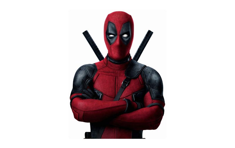 DivineDesigns Deadpool Guns Sticker (Size :- 53 X 71 cm) | Wall Sticker for Living Room/Bedroom/Office and All Decorative Stickers - Image 1