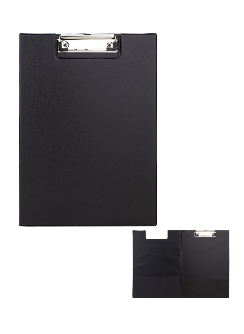 Deli A4 Size Double Clip Board Black  - Image 1