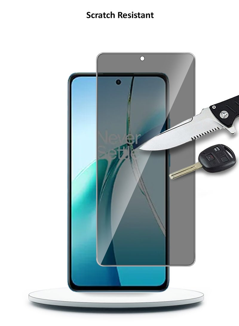Techie Premium Privacy Tempered Glass Screen Protector for OnePlus Nord CE4 5G 2024 - Anti Bubbles 9H Hardness 0.33 mm Rounded Edges Easy Installation - Image 5