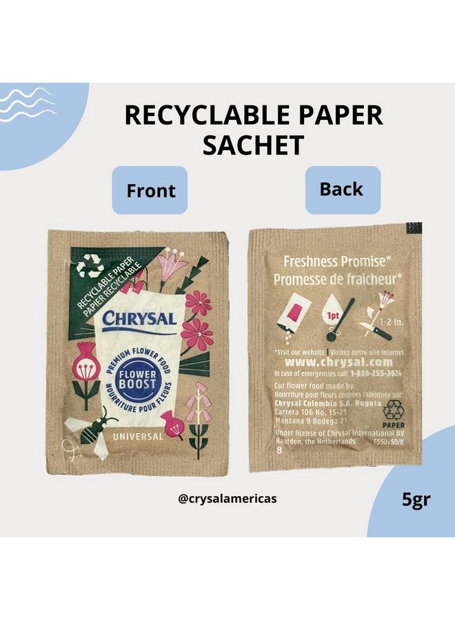 Chrysal Flower Boost - Recyclable Paper Flower Food - Increase Vase Life with Our Floral Supplies for Fresh Flowers - Flower Arrangements Supplies - Ideal Florist Supplies (200 ct) - Image 3