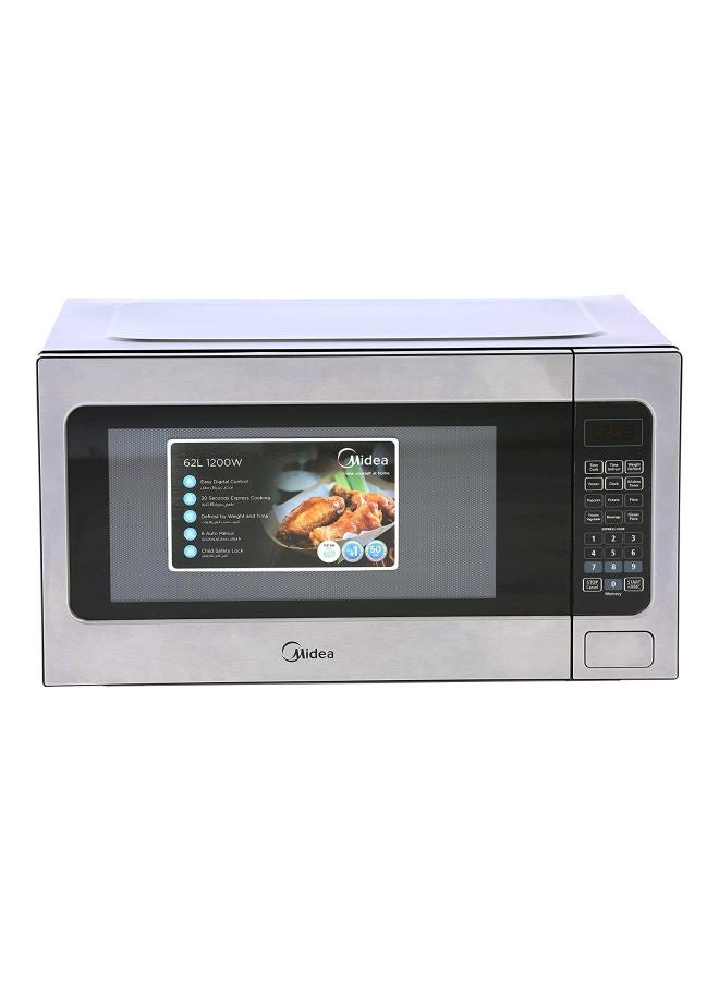 مديا فرن ميكروويف منفرد 62 L 1200 W EM262AWY أسود/فضي - Image 1