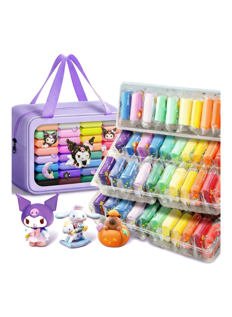 Beauenty 108 Colors Plasticine with 3 Sculpting Tools, Air Dry Clay, Modeling Clay Kit, DIY Plasticine for Children Education - Image 1