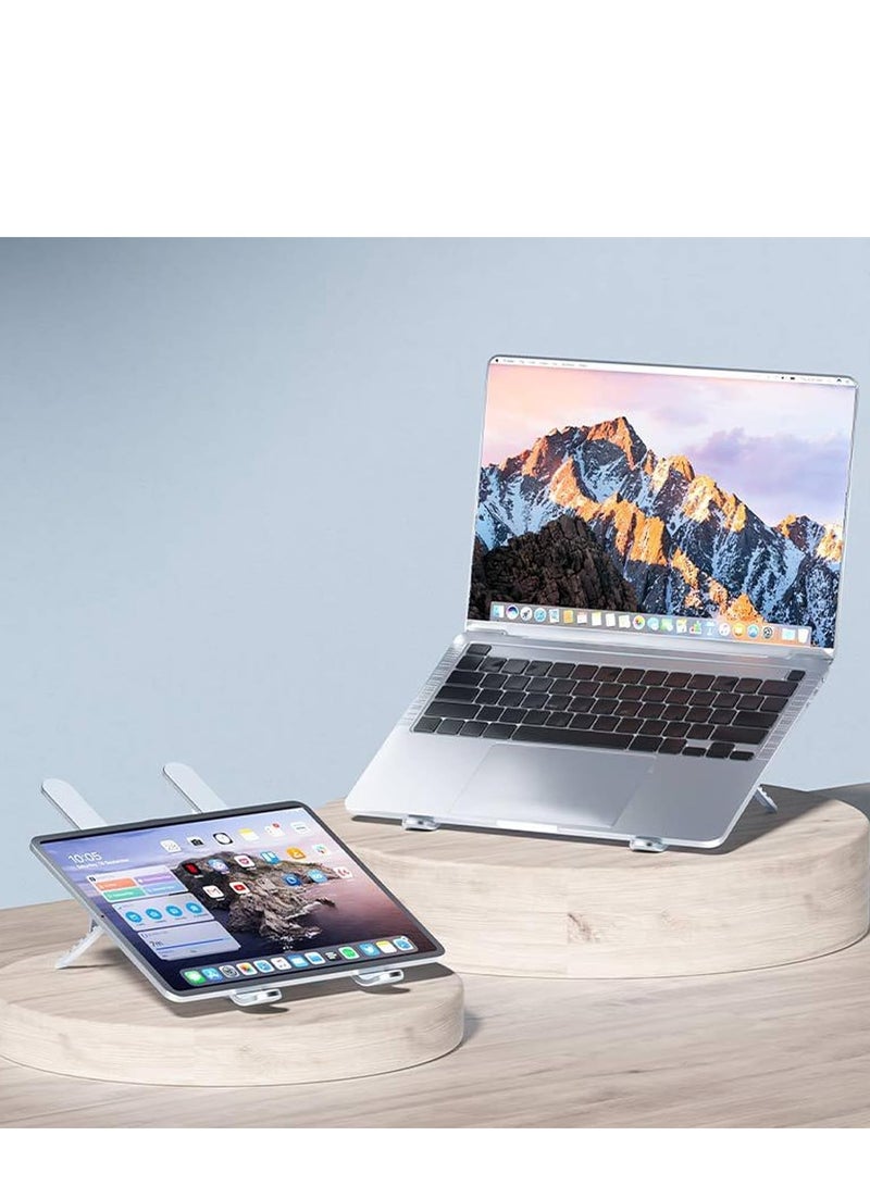 قاعدة تبريد لابتوب  ، حامل لابتوب قابل للطي، حامل نظام تبريد لابتوب مع مروحتين صامتتين، ارتفاع قابل للتعديل، مصابيح LED، لاجهزة اللابتوب مقاس 10 - 15.6 انش - Image 5