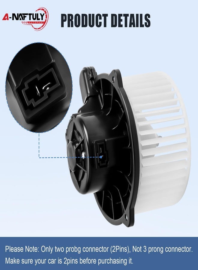 A-NAFTULY AC Blower Motor Fan Replacement Fits for Hyundai Accent, Azera, Sonata, Tucson, Entourage, Kia Optima, 1.6L 2.4L 2.7L 3.3L 3.8L - HVAC Heater Blower Motor Front, Replace 700133, 97112-1C000 - Image 4