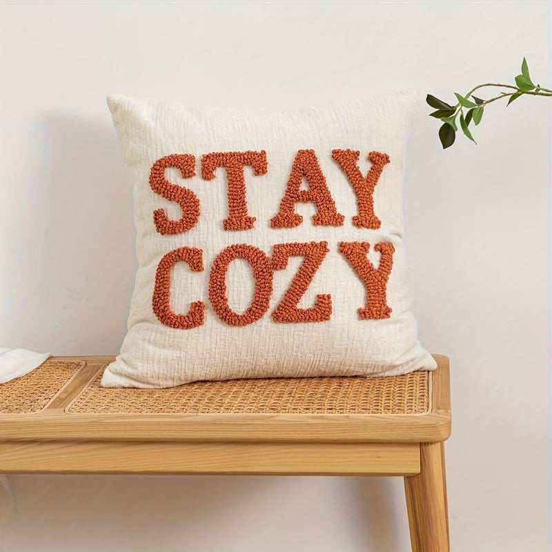 Yehhia Green Chenille Pillow Covers 12x20 18x18 Inch Set Two With Letter Embroidery - Image 5
