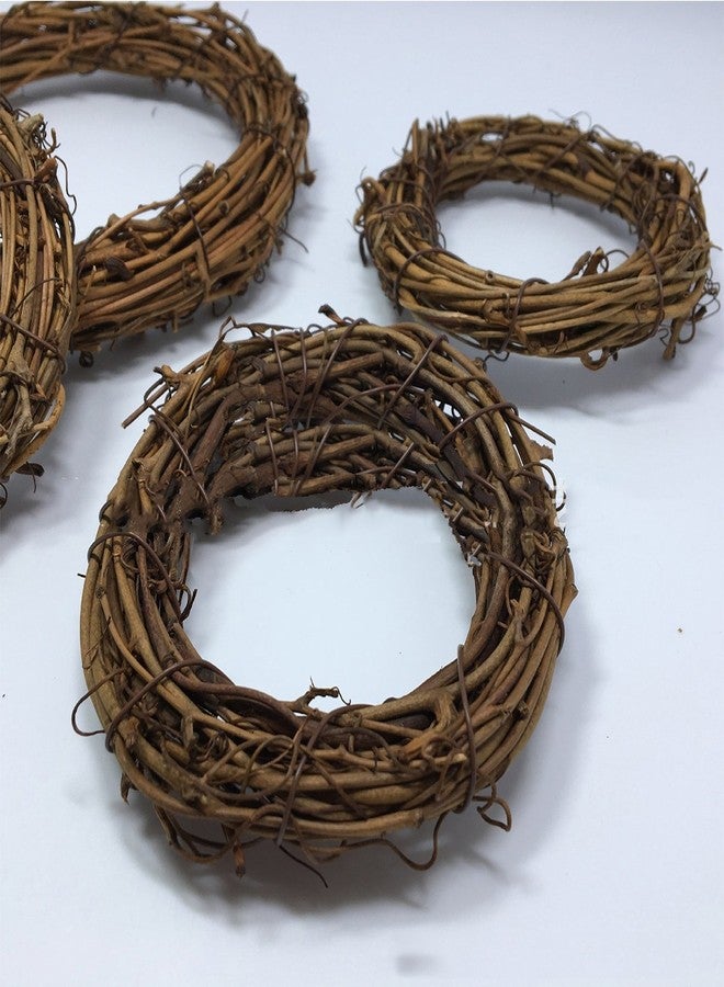 Queenland Natural Grapevine Wreath Rustic Ring Wreath DIY Crafts Base for Christmas Wreath Door Garland Home Decoration Gift Hanging Decor 6 inches,Pack of 1 - Image 3
