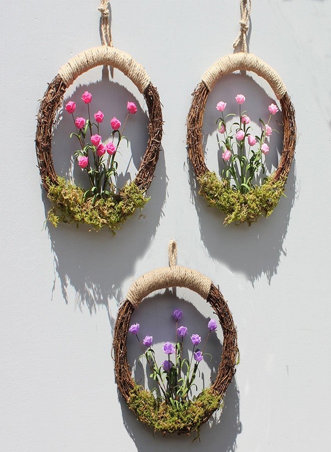 Queenland Natural Grapevine Wreath Rustic Ring Wreath DIY Crafts Base for Christmas Wreath Door Garland Home Decoration Gift Hanging Decor 6 inches,Pack of 1 - Image 5