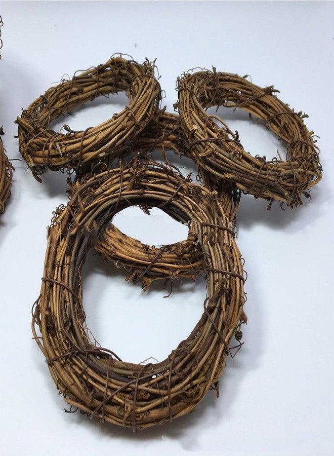 Queenland Natural Grapevine Wreath Rustic Ring Wreath DIY Crafts Base for Christmas Wreath Door Garland Home Decoration Gift Hanging Decor 6 inches,Pack of 1 - Image 2