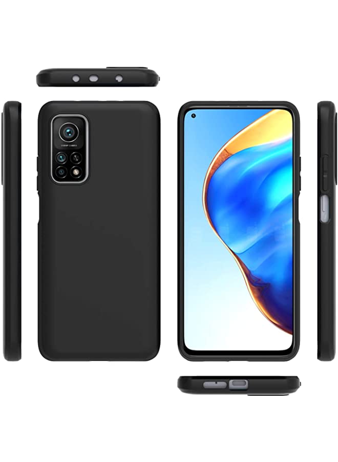 IAF Case for Xiaomi Mi 10T 5G / Mi 10T Pro 5G / Xiaomi Redmi K30S Case Cover Black Slim Fit for Soft TPU Back Cover Flexible Silicone Cover Matte Black