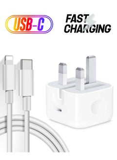 Type C PD Fast Charger with 1m Type C Lightning Cable Wall Power Adapter