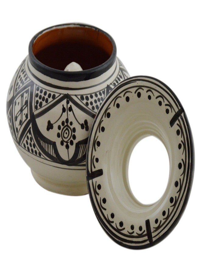 Treasures Of Morocco منافض سجائر سيراميك مغربية مصنوعة يدوياً، تصميم رائع بألوان زاهية، حجم كبير جداً - Image 4