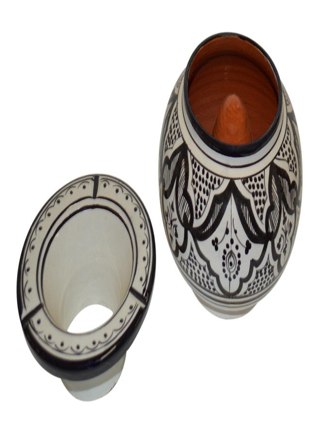 Treasures Of Morocco منافض سجائر سيراميك مغربية مصنوعة يدوياً، تصميم رائع بألوان زاهية، حجم كبير جداً - Image 3