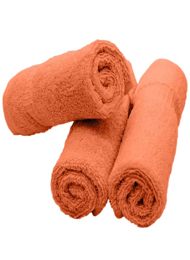 BC BARE COTTON Luxury Hotel & Spa Towel Turkish Cotton Washcloths - Coral - Dobby Border - Set of 6 - Image 4