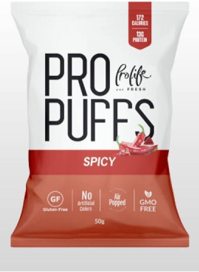 Prolife Prolife Pro puffs Spicy flavour  50grams 