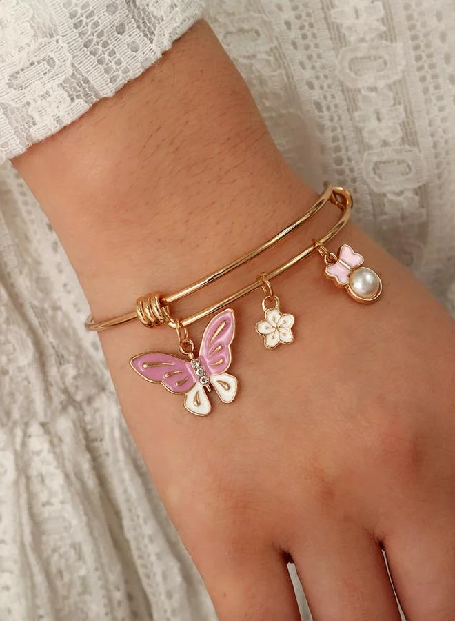 Take Two Butterfly Pendant Bracelet
