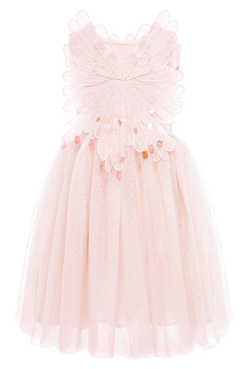 TUTULAND Tutu Dress for Girls - Toddler Tulle Dresses Tiered Layered Girls Butterfly Dress for Wedding Birthday Photo Prop - Image 1