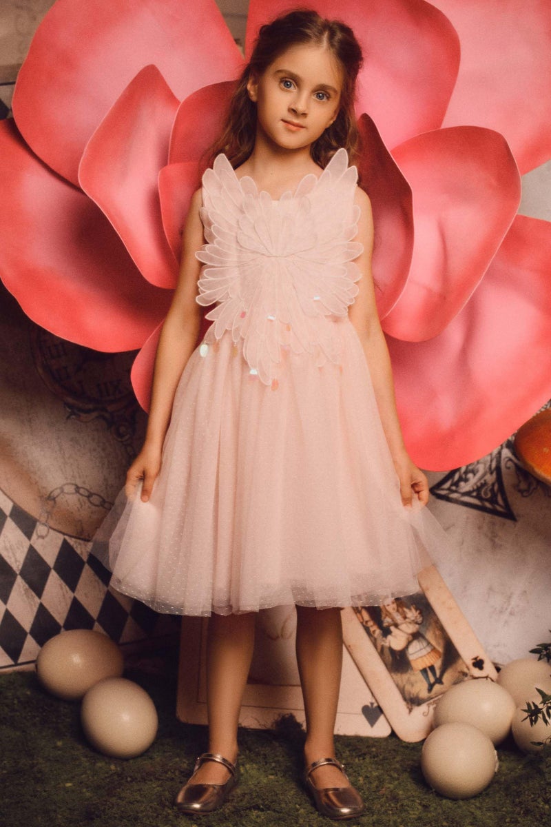 TUTULAND Tutu Dress for Girls - Toddler Tulle Dresses Tiered Layered Girls Butterfly Dress for Wedding Birthday Photo Prop - Image 3