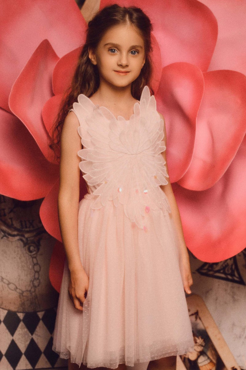 TUTULAND Tutu Dress for Girls - Toddler Tulle Dresses Tiered Layered Girls Butterfly Dress for Wedding Birthday Photo Prop - Image 4